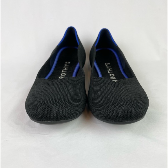 Rothy's The Flat Classic Black Round Toe Slip On Fabric Work - Picture 4 of 7